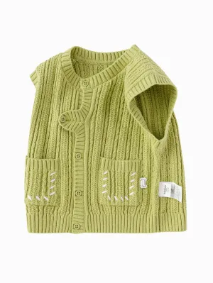 Vest New Spring 2025 Boys Baby Knitted Vest