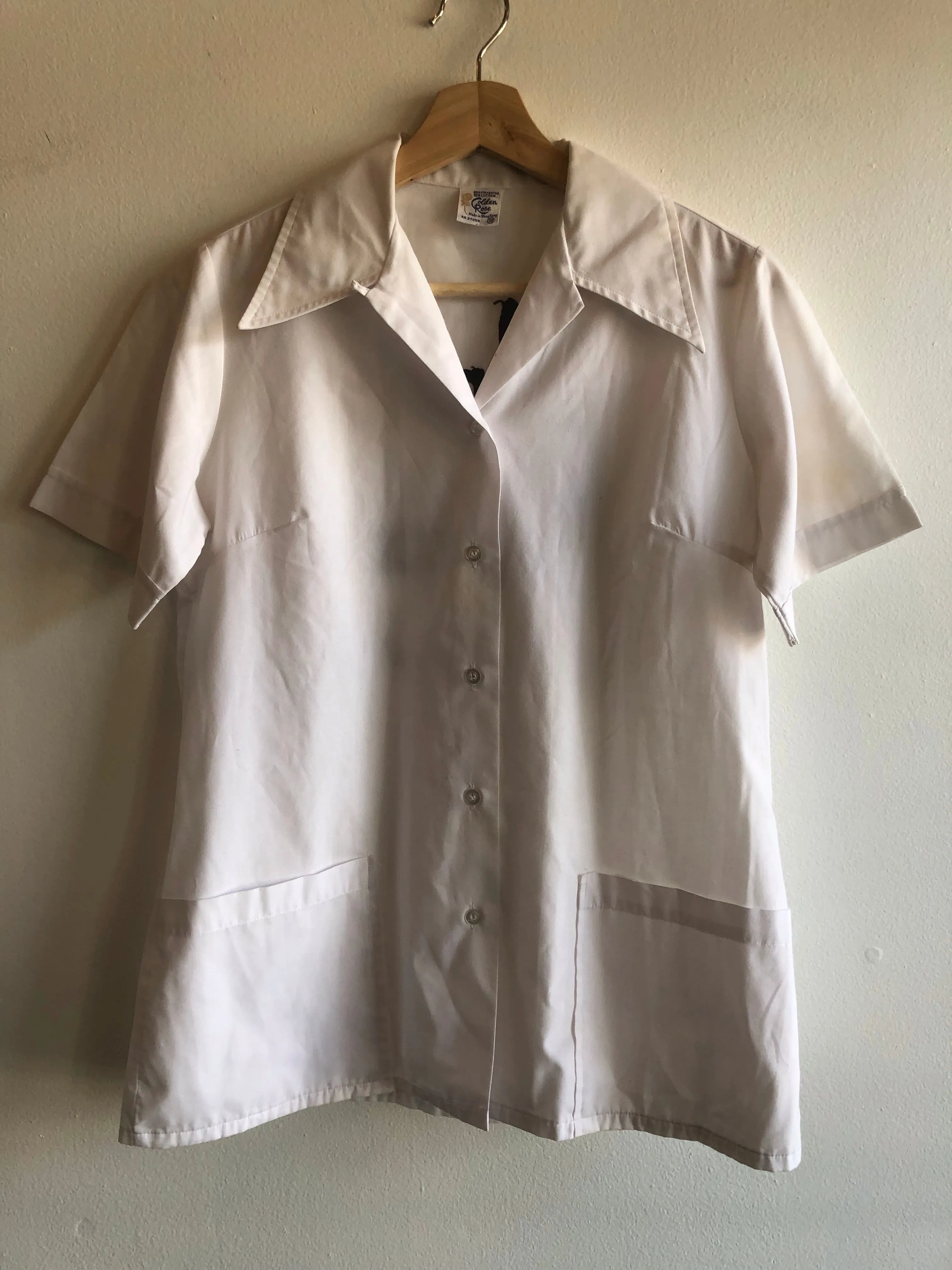 Vintage 1970s Chainstitched Loop Collar