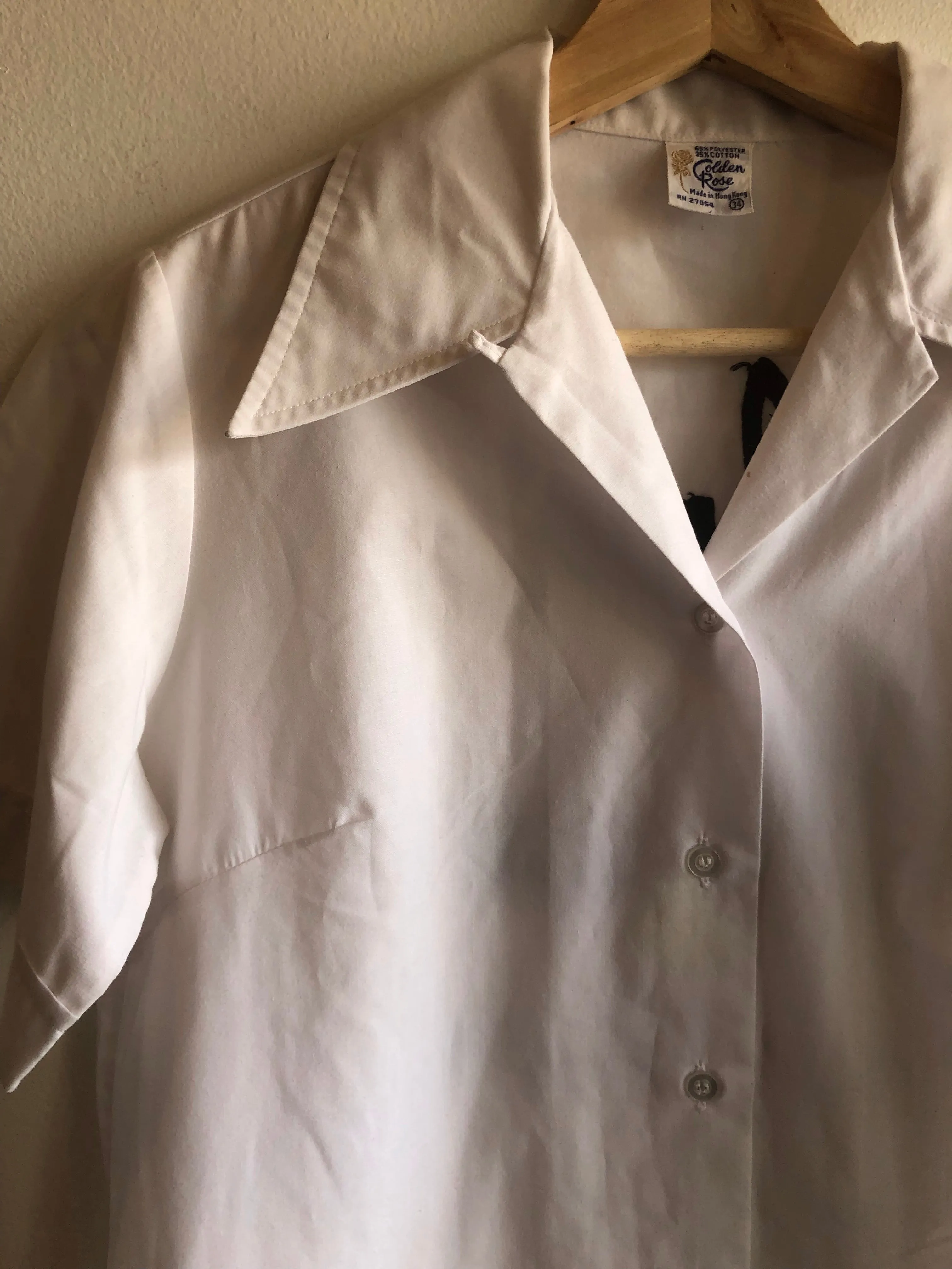 Vintage 1970s Chainstitched Loop Collar
