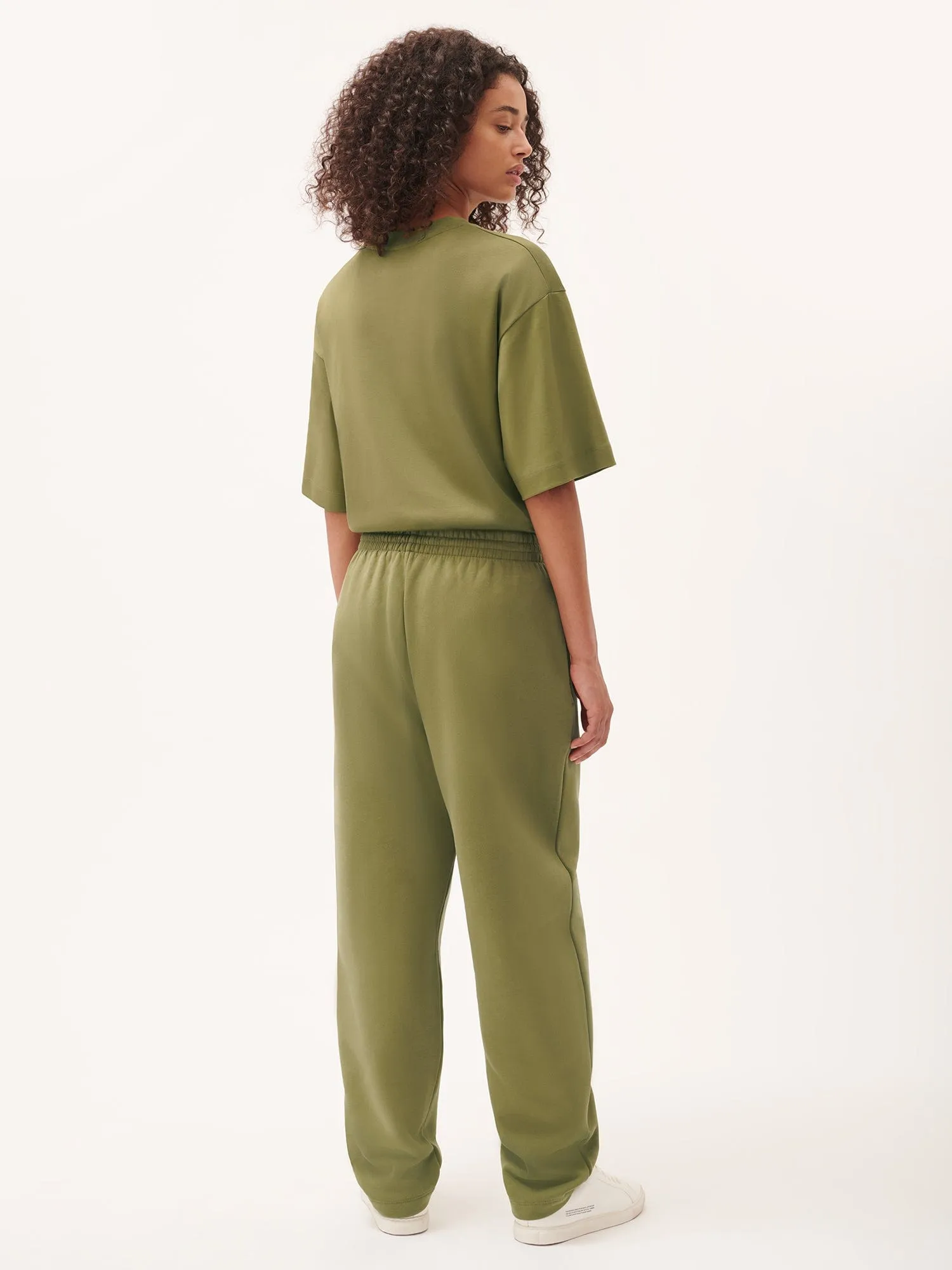 Womens DNA Barrel-Leg Track Pants—highland green