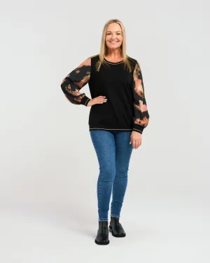 Zafina - Isadora Top - Z2039-1- Black Aurora